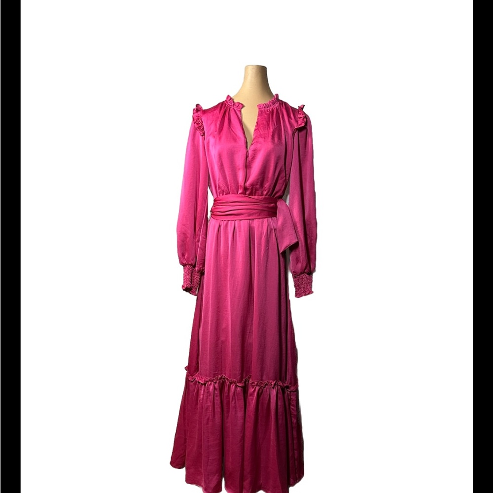 Elegant Pink Maxi Dress